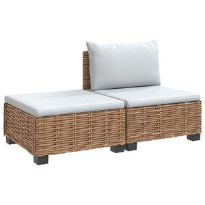 vidaXL 2 kom. Ratan Lounge Set s Jastučićima GENDT Prirodni ratan