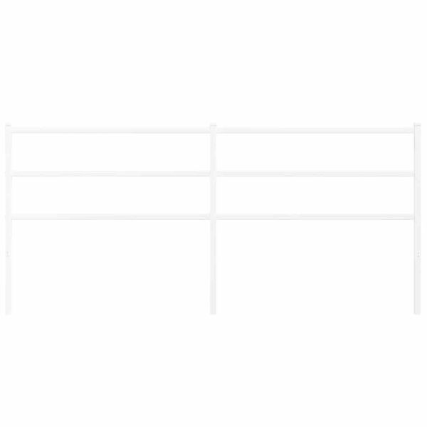 vidaXL Metalno zamjensko uzglavlje bijelo 200 cm