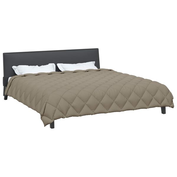 vidaXL Zimska pokrivača Svijetlo siva 220 x 240 cm Mikrovlakna