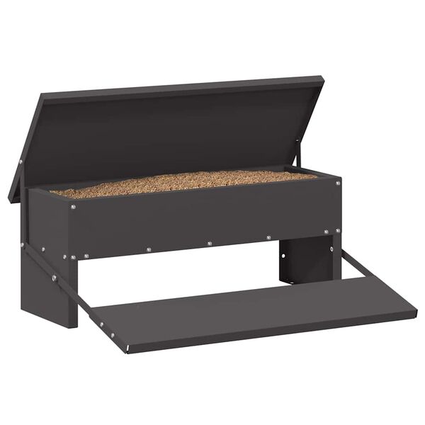 vidaXL Feeder s nogom za piliće Crna 48,5 x 39,5 x 19 cm
