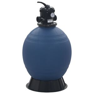 vidaXL Pje&scaron;čani filtar za bazen s ventilom sa 6 položaja plavi 560 mm