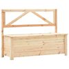 vidaXL Klupa za pohranu 120 cm od masivne borovine