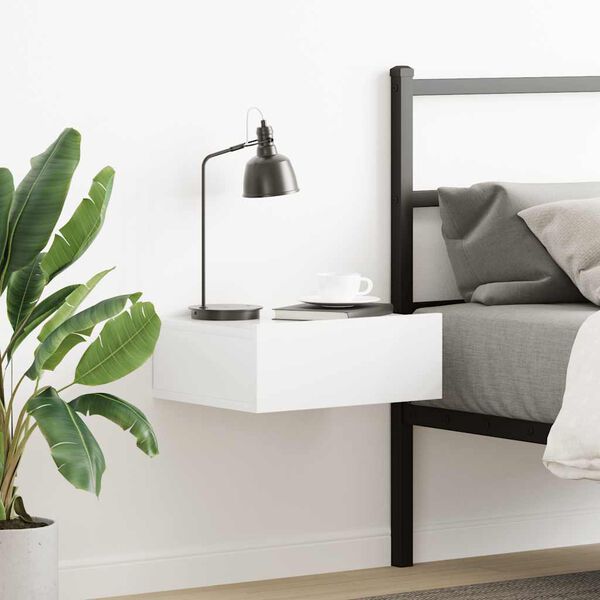 vidaXL Viseći noćni ormarić visoki sjaj 40x30x15 cm konstruirano drvo