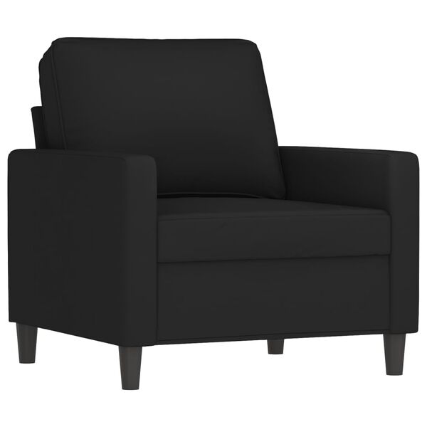 vidaXL 4-dijelni set sofa crni baršunasti