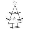 vidaXL Metalno ukrasno božićno drvce crno 75 cm