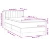 vidaXL Box spring krevet s madracem tamnosivi 80 x 220 cm bar&scaron;unasti