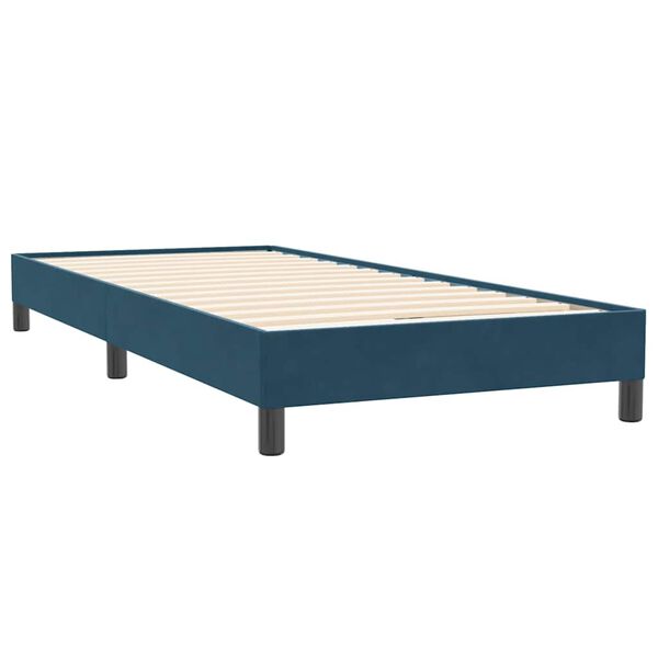 vidaXL Box spring krevet bez madracem tamnoplavi 80x220 cm bar&scaron;unasti