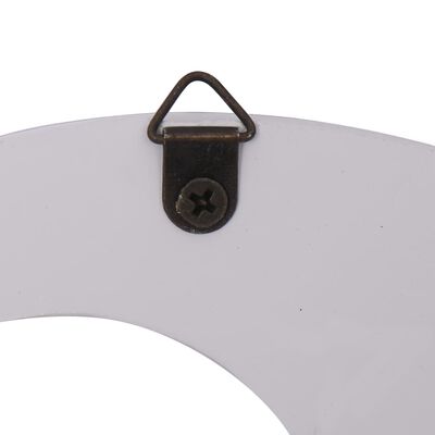 vidaXL Zidna vješalica za kapute WELCOME bijela 74 x 29,5 cm