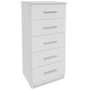 vidaXL Visoka Komoda s Ladicama od Iverice 41x35x106 cm Bijela