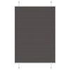 vidaXL Plisirana roleta crna 100x100 cm &scaron;irina tkanine 99,4 cm