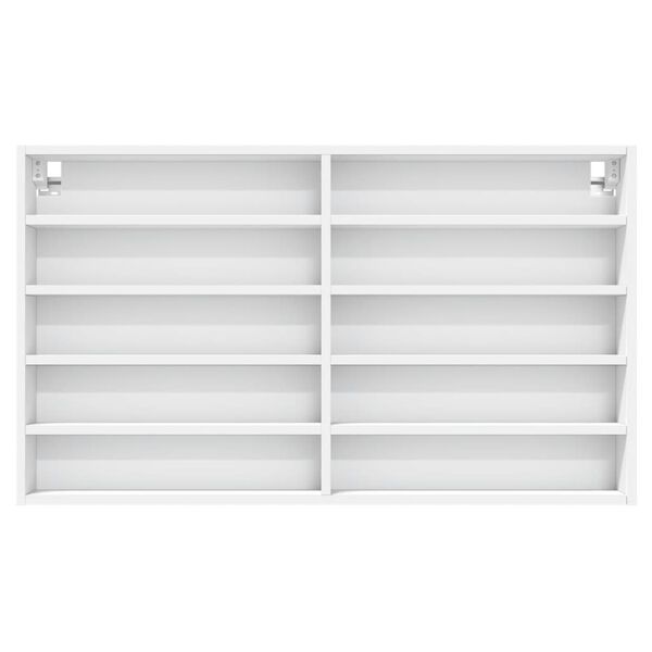 vidaXL Vitrina bijela 100x15x58 cm konstruirano drvo