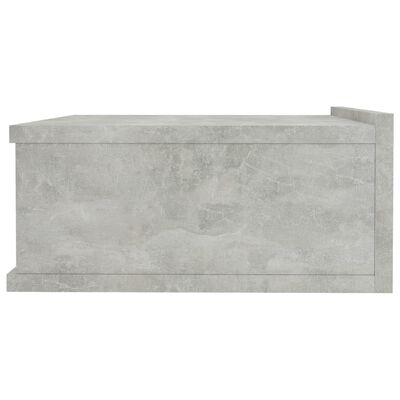 vidaXL Viseći noćni ormarić siva boja betona 40x30x15 cm od iverice