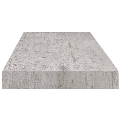 vidaXL Plutajuća zidna polica siva boja betona 60 x 23,5 x 3,8 cm MDF