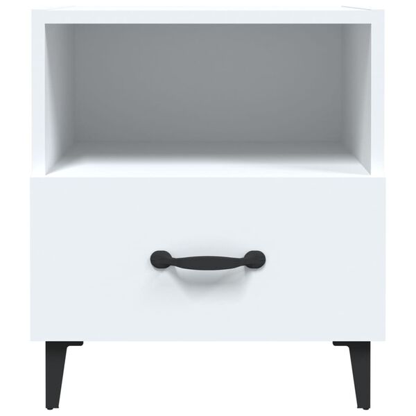 vidaXL Noćni ormarići 2 kom bijeli od konstruiranog drva