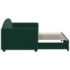 vidaXL Dnevni krevet na razvlačenje tamnozeleni 80 x 200 cm bar&scaron;unasti