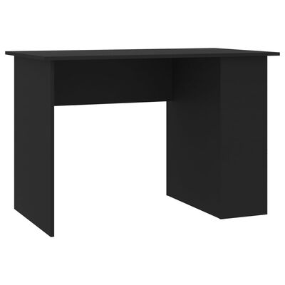vidaXL Radni stol crni 110 x 60 x 73 cm od iverice