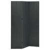 vidaXL Sobna pregrada s 3 panela antracit 120 x 180 cm čelična
