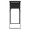 vidaXL Konzolni stol s policama crni 75x30x75 cm od konstruiranog drva