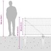 vidaXL Stup za ogradu Zelena 100 x 0,8 m (mreža 50 mm) Čelik i PVC