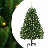 vidaXL Umjetno božićno drvce s nogom Zelena 150 cm PVC i čelik