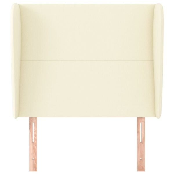 vidaXL Uzglavlje s u&scaron;ima krem 103x23x118/128 cm od umjetne kože