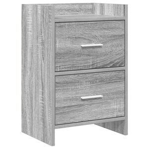 vidaXL Noćni ormarići Siva Sonoma 40 x 30 x 60 cm Konstruirano drvo