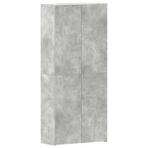 vidaXL Ormar za cipele 80 x 35.5 x 180 cm Konstruirano drvo Siva