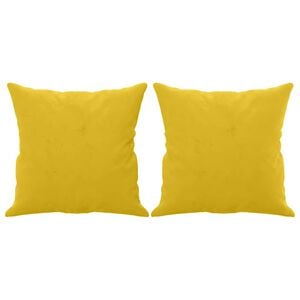vidaXL Ukrasni jastuci 2 kom žuti 40 x 40 cm bar&scaron;unasti