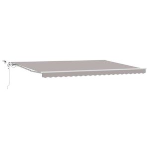vidaXL Povlačivi tende Svjetlosiva 500 &times; 300 cm Poliester