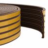 vidaXL Samoljepiva brtvila za prozore Smeđa 15 x 8 mm 12 m EPDM pjena