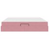 vidaXL Krevet s madracem i skladi&scaron;tem Ružičasta 200 x 200 cm Bar&scaron;un