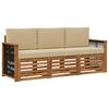 vidaXL Setovi sofa 3 kom. Čvrsto drvo akacije
