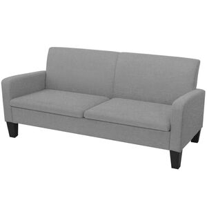 vidaXL Kauč trosjed 180x65x76 cm svijetlo sivi
