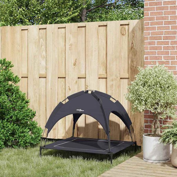 vidaXL Krevet za psa Crna 90 x 81 x 80,5 cm Čelik