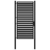 vidaXL Vrtna vrata s mogućno&scaron;ću zaključavanja crna 100x180 cm aluminijska