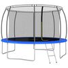 vidaXL Set trampolina okrugli 366 x 80 cm 150 kg