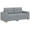 vidaXL Dvosjed svijetlosiva 180x77x82 cm tkanina