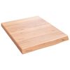 vidaXL Zidna polica svjetlosmeđa 40x50x(2-4) cm obrađena hrastovina