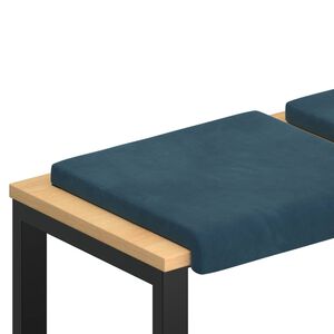 vidaXL Jastučić za klupu 2 kom. Bar&scaron;un Plava Dubina 35 cm