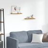 vidaXL Polica na zidu Zidne 2 pcs Bež 40 x 9 x 3 cm Konstruirano drvo