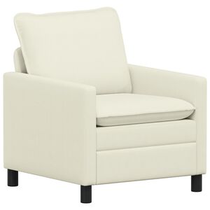 vidaXL Sofa Krem 76 x 81 x 87,5 cm Tkanina