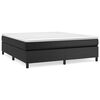 vidaXL Krevet s oprugama i madracem crni 160 x 200 cm od umjetne kože