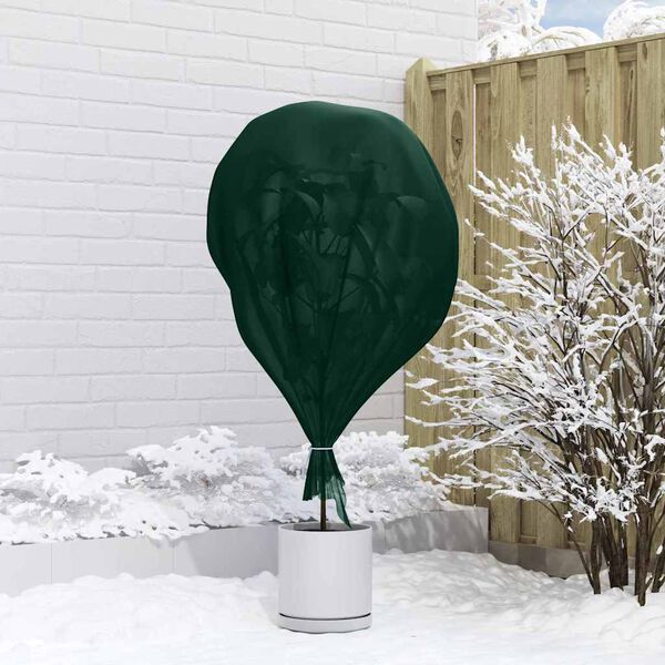 vidaXL Flis za zaštitu biljaka od mraza Zelena 100 x 3,2 m