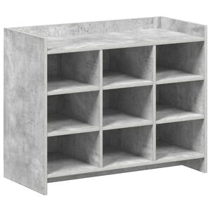 vidaXL Ormar za cipele s pohranom Betonska siva 85 x 39,5 x 70 cm
