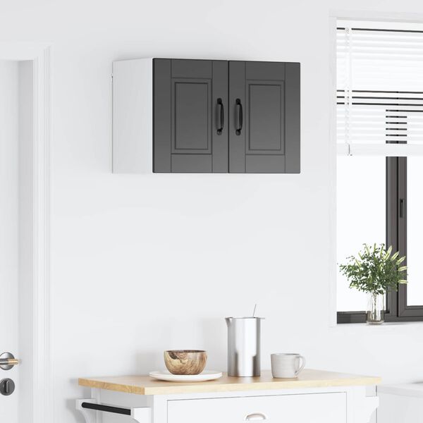 vidaXL Kuhinjski ormarić 2 pcs Crna 30 x 31 x 40 cm Konstruirano drvo