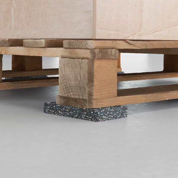 vidaXL Gumeni valjak Crna 500 x 10 x 0,3 cm Guma