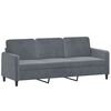 vidaXL 2-dijelni set sofa s jastucima tamnosivi baršunasti