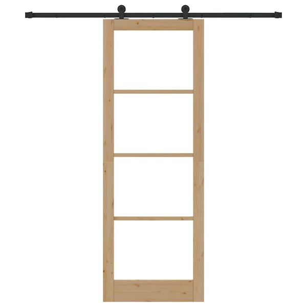 vidaXL Klizna vrata ORKDAL Prirodna 83 x 232 cm