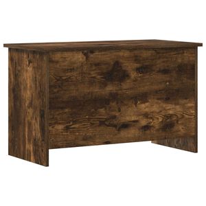 vidaXL Skladi&scaron;ni kovčeg s pohranom Dimljeni hrast 80 x 40 x 50 cm