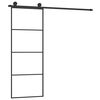 vidaXL Klizna vrata s priborom 76 x 205 cm od ESG stakla i aluminija